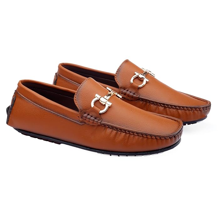 Casual Loafers with Faux Leather Upper and TPR Sole - JonasParamount
