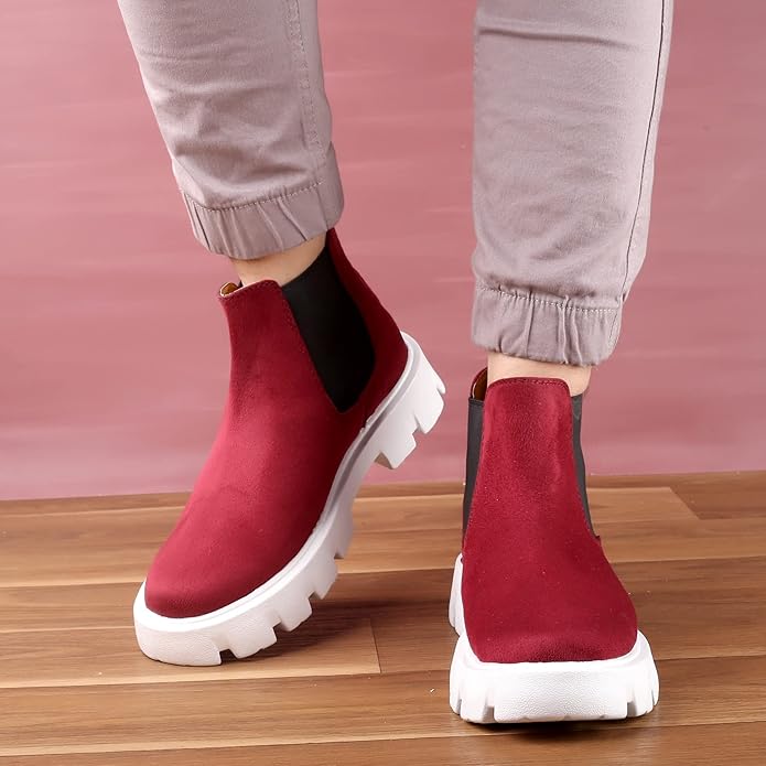 Suede Material Casual Chelsea Slip-On Boot For Men-JonasParamount