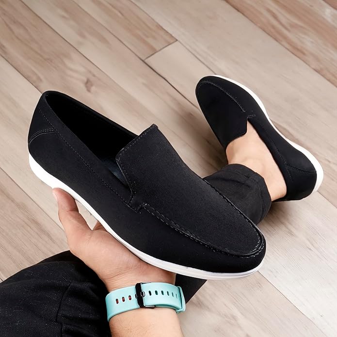 Suede Material Casual Loafer, Moccasin Shoes - JonasParamount
