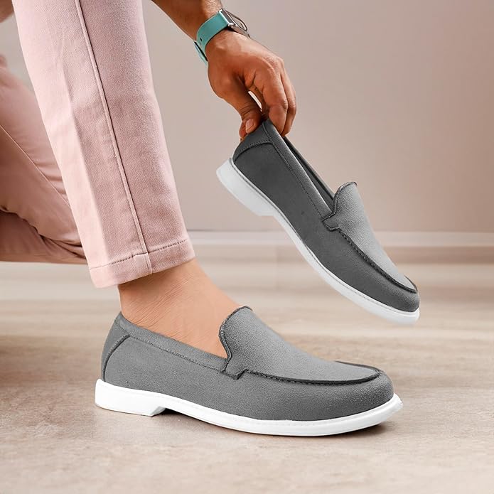 Suede Material Casual Loafer, Moccasin and Slip-On Shoes -JonasParamount