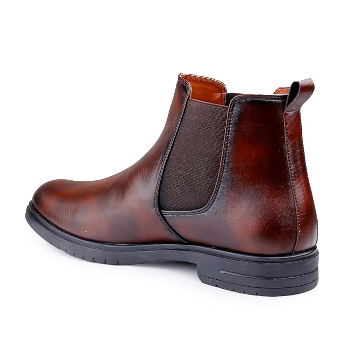 Chelsea Slip On Boots with PU Material -JonasParamount