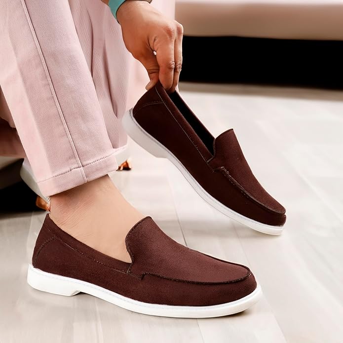 Suede Material Casual Loafer, Moccasin and Slip-On Shoes -JonasParamount