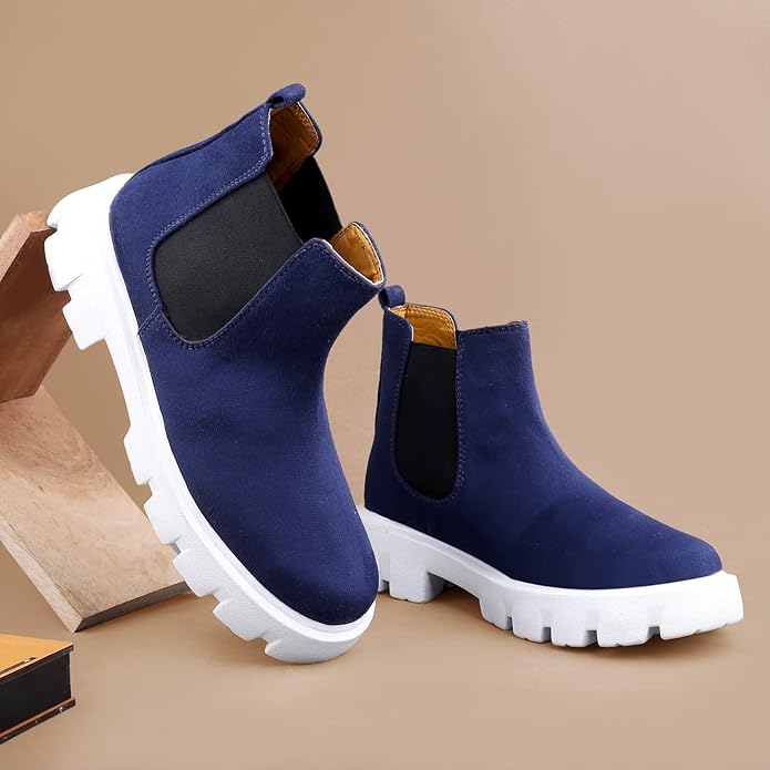 Suede Material Casual Chelsea Slip-On Boot For Men-JonasParamount