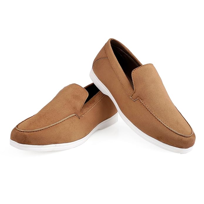 Suede Material Casual Loafer, Moccasin Shoes - JonasParamount