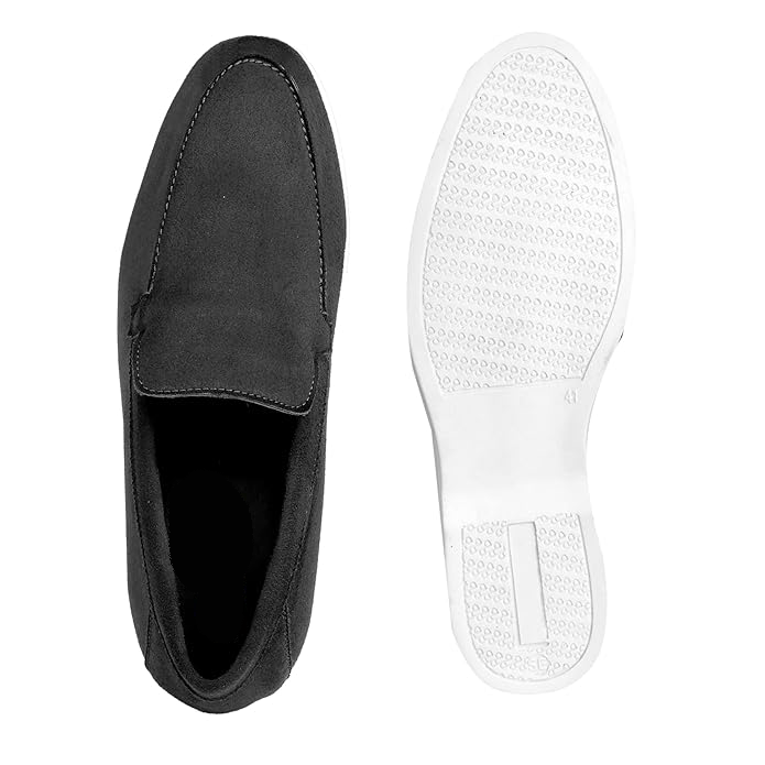 Suede Material Casual Loafer, Moccasin Shoes - JonasParamount