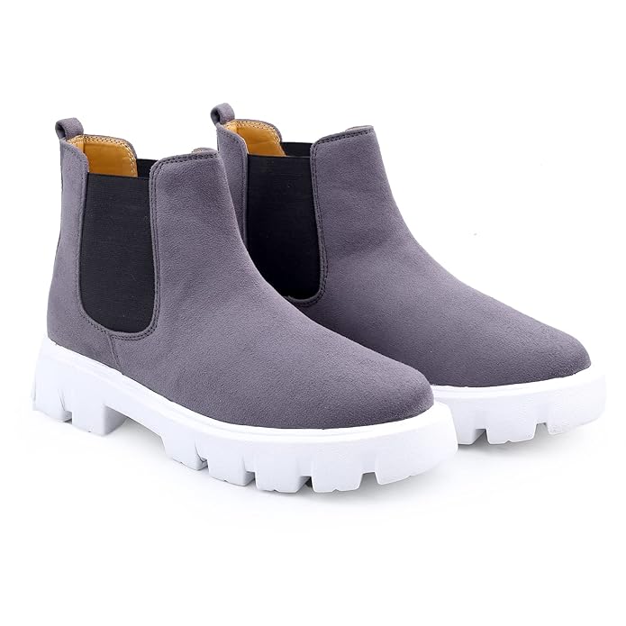 Suede Material Casual Chelsea Slip-On Boot For Men-JonasParamount