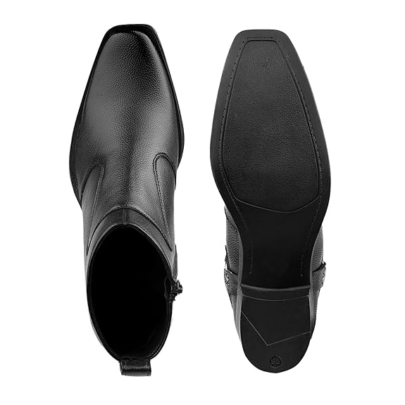 JonasParamount Men’s Black Height Increasing Ankle Boots