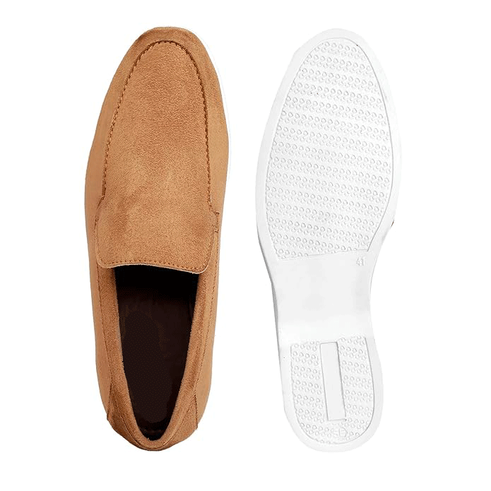 Suede Material Casual Loafer, Moccasin Shoes - JonasParamount