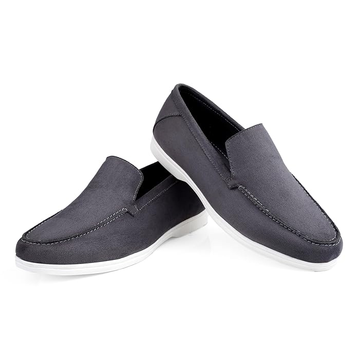 Suede Material Casual Loafer, Moccasin Shoes - JonasParamount