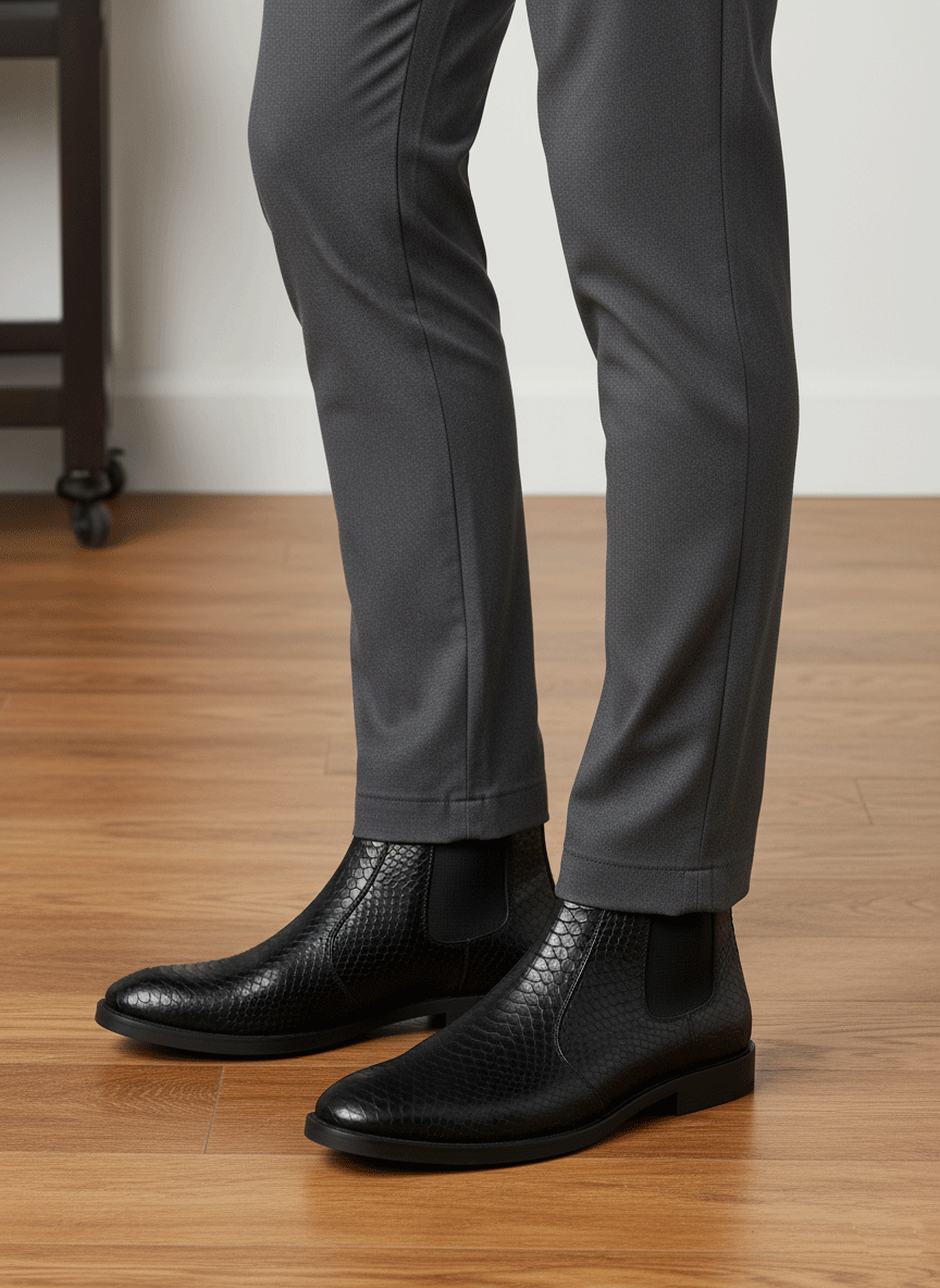 JonasParamount Stylish Black Chelsea Boots