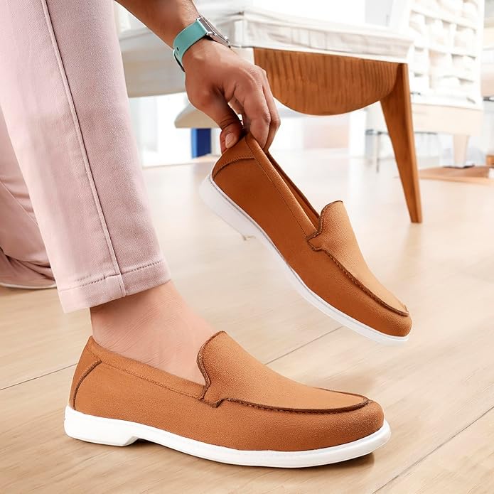 Suede Material Casual Loafer, Moccasin and Slip-On Shoes -JonasParamount