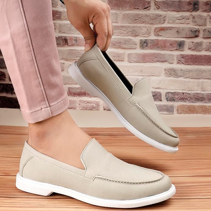 Suede Material Casual Loafer, Moccasin and Slip-On Shoes -JonasParamount
