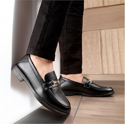 Trendy Casual Slip-On Loafers Shoes with Synthetic Leather Material - JonasParamount
