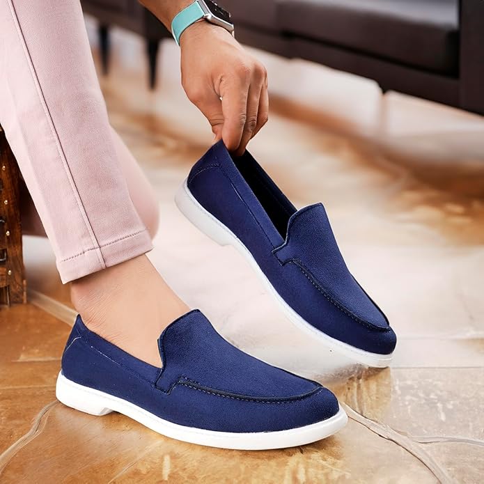 Suede Material Casual Loafer, Moccasin and Slip-On Shoes -JonasParamount