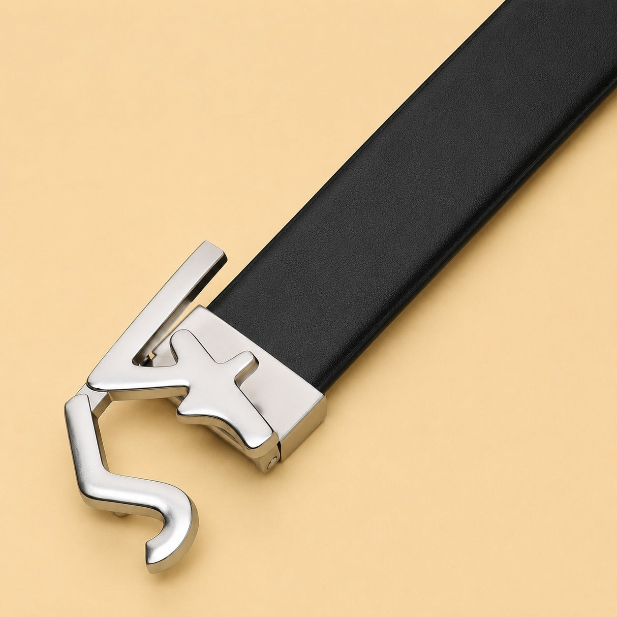 Regal Silver Accent Belt for Men