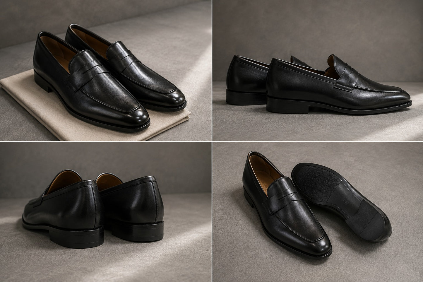 Premium Men’s Penny Moccasins – Luxury Formal Slip-On Loafers