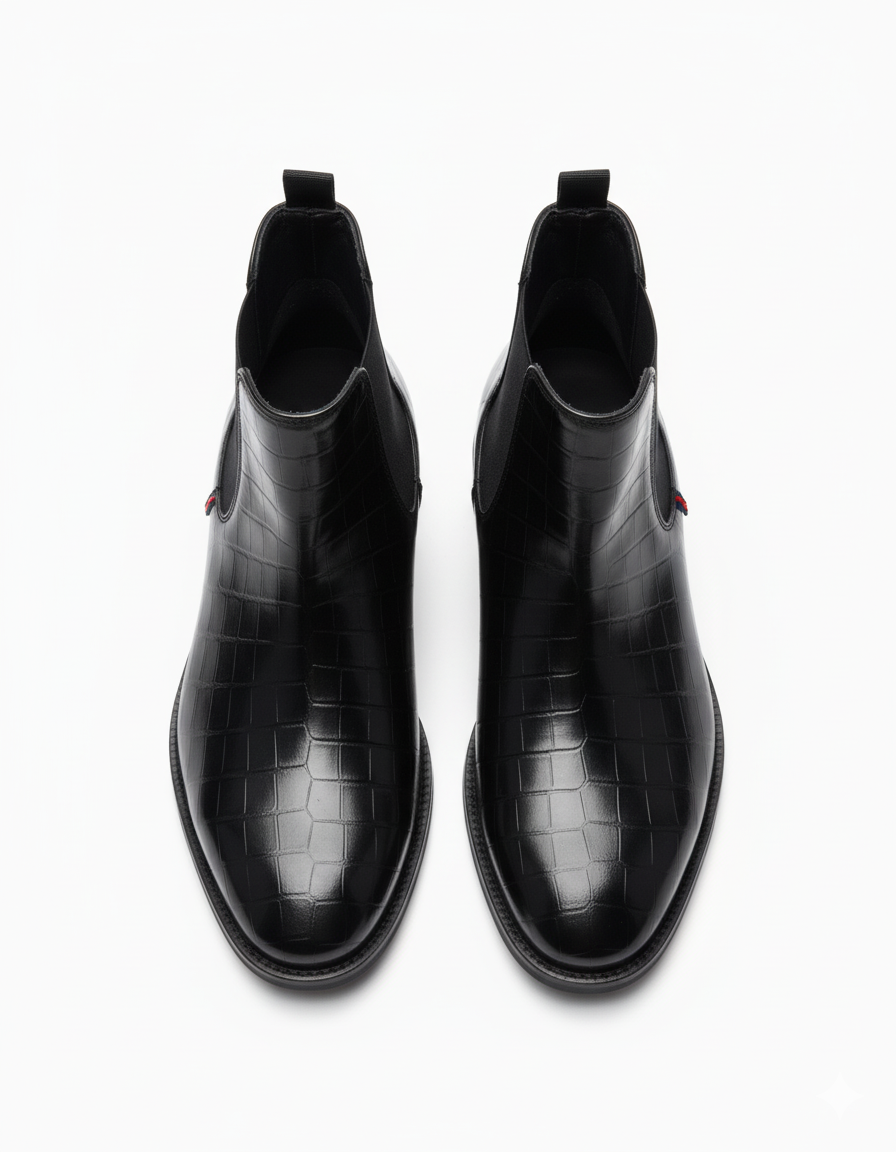 Men’s Chelsea Boots by JonasParamount – High Quality Faux Leather with TPR Sole