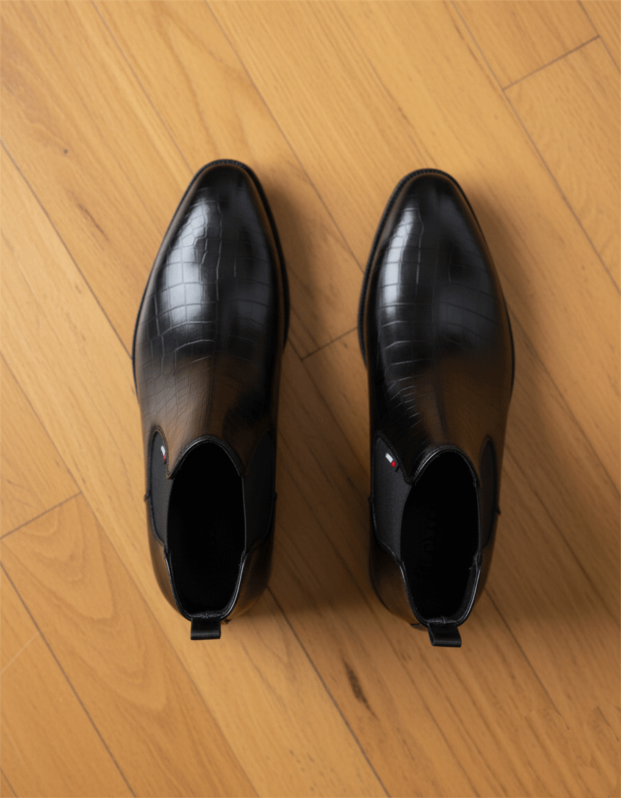 Men’s Chelsea Boots by JonasParamount – High Quality Faux Leather with TPR Sole