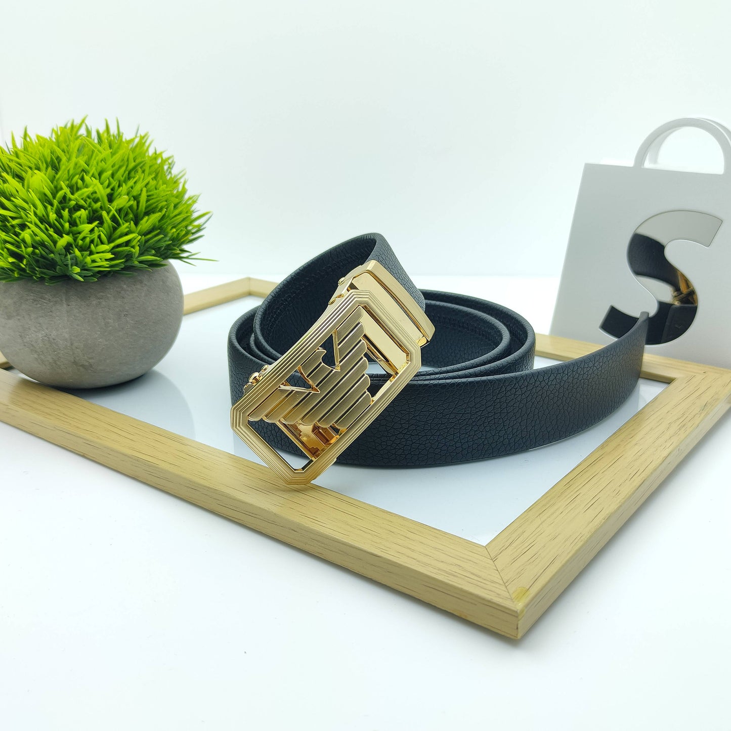 Classic Eagle Design Automatic Buckle Belts For Men-JonasParamount