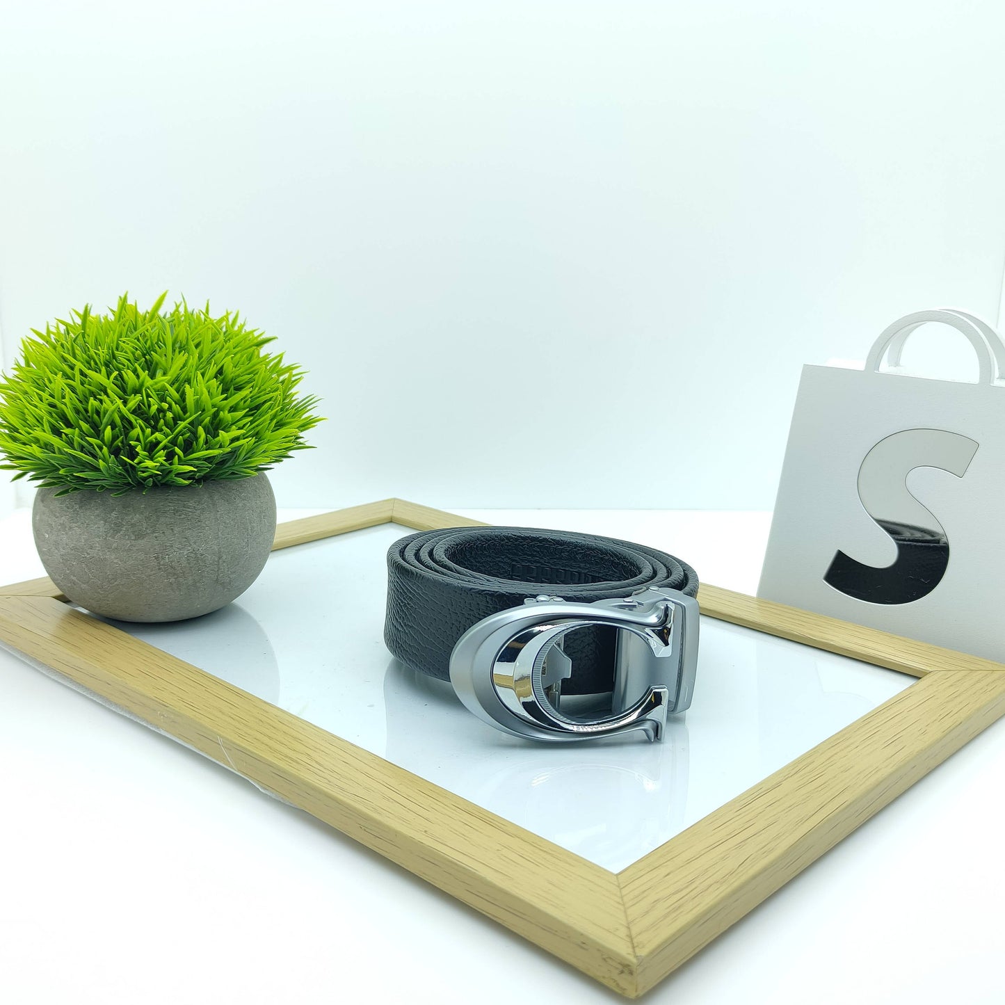 Fashionable Luxury C-Headed Auto-Lock Belt For Men-JonasParamount