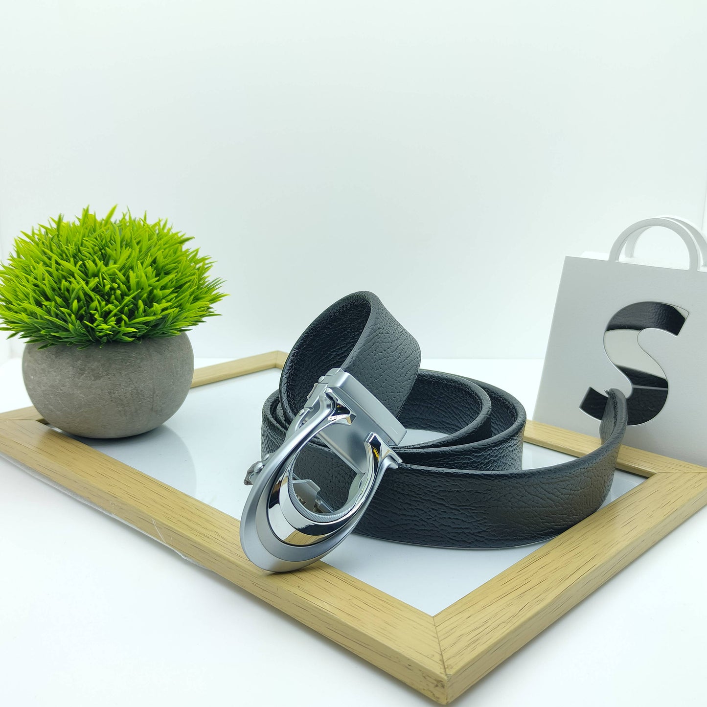 Fashionable Luxury C-Headed Auto-Lock Belt For Men-JonasParamount