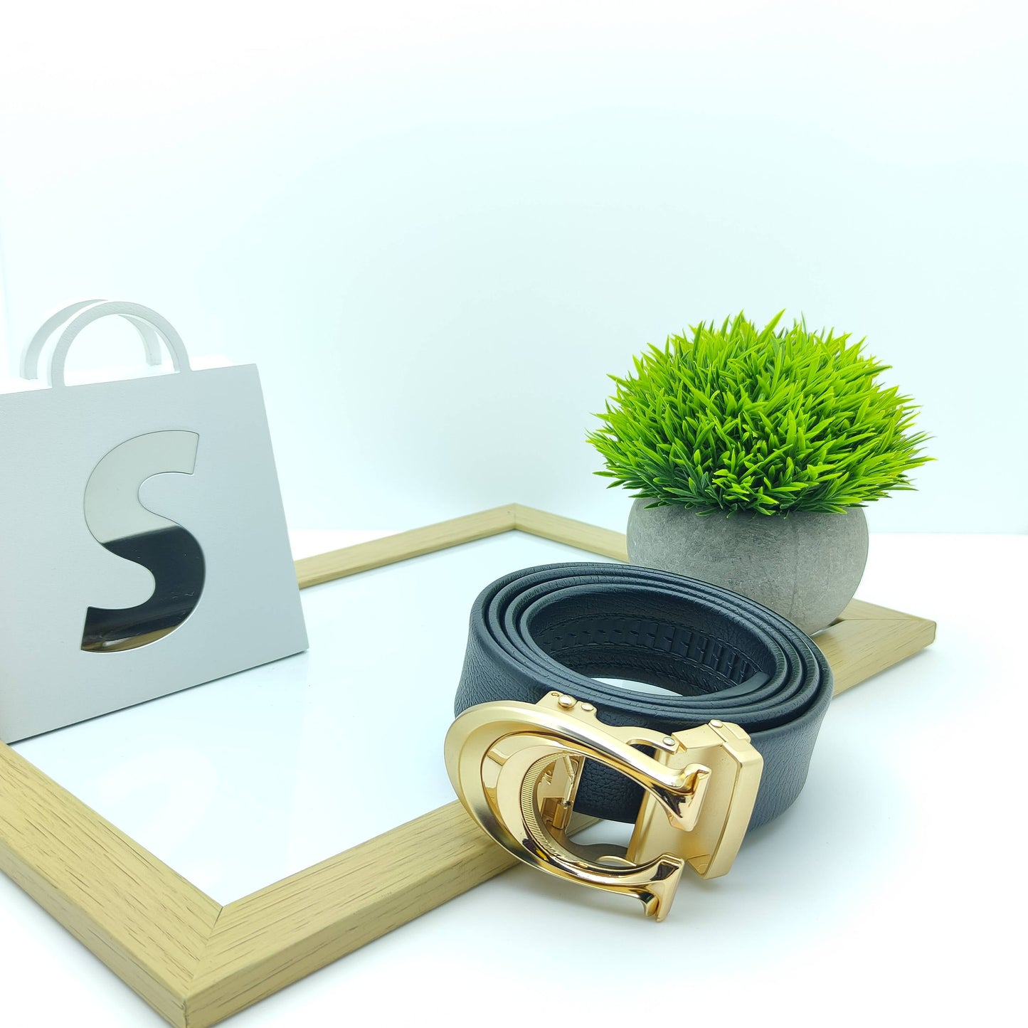 Fashionable Luxury C-Headed Auto-Lock Belt For Men-JonasParamount