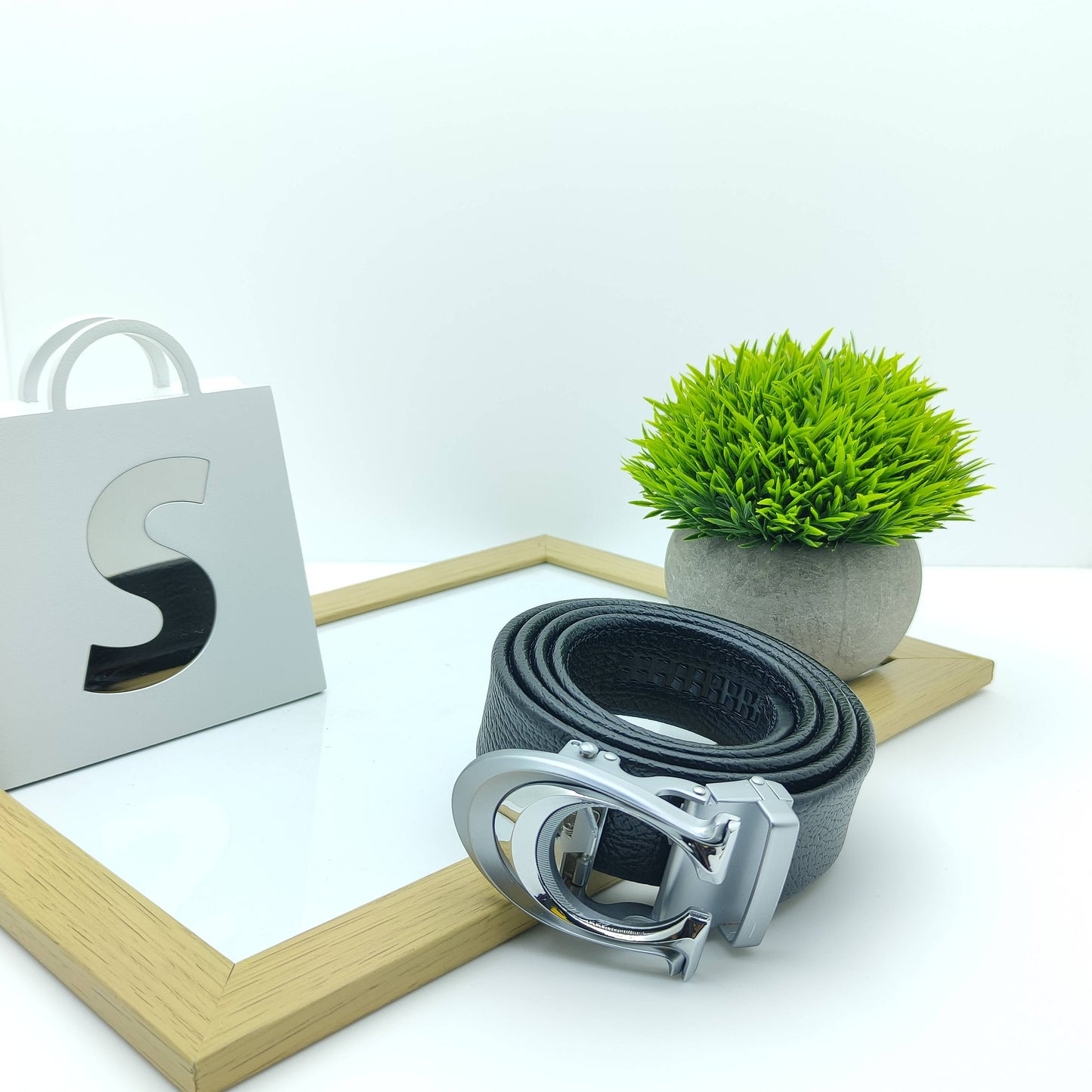 Fashionable Luxury C-Headed Auto-Lock Belt For Men-JonasParamount