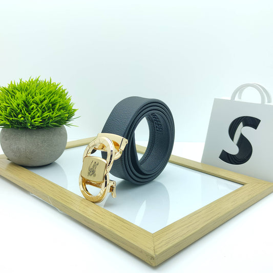 Fashionable Gold Automatic Buckle Casual Belt For Men-JonasParamount