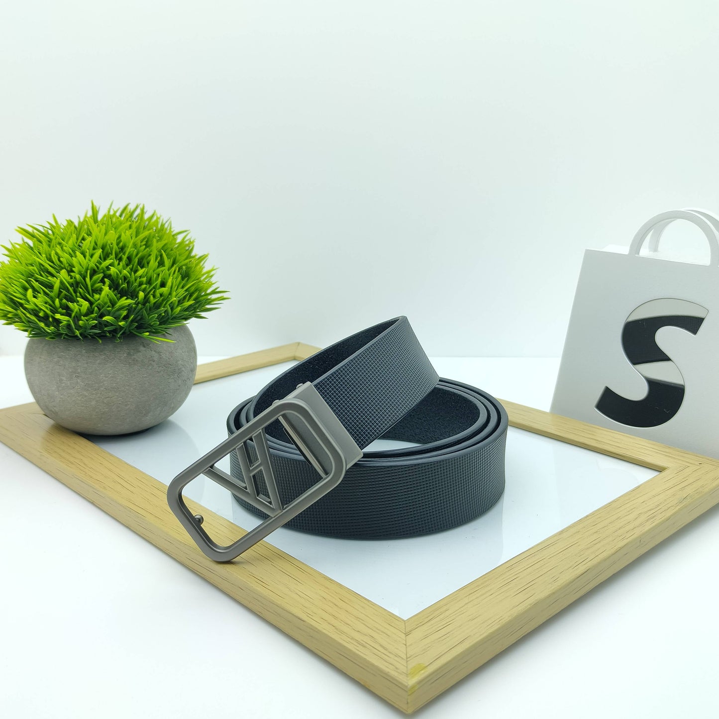 Classic Design Solid Formal Leather Belt For Men-JonasParamount