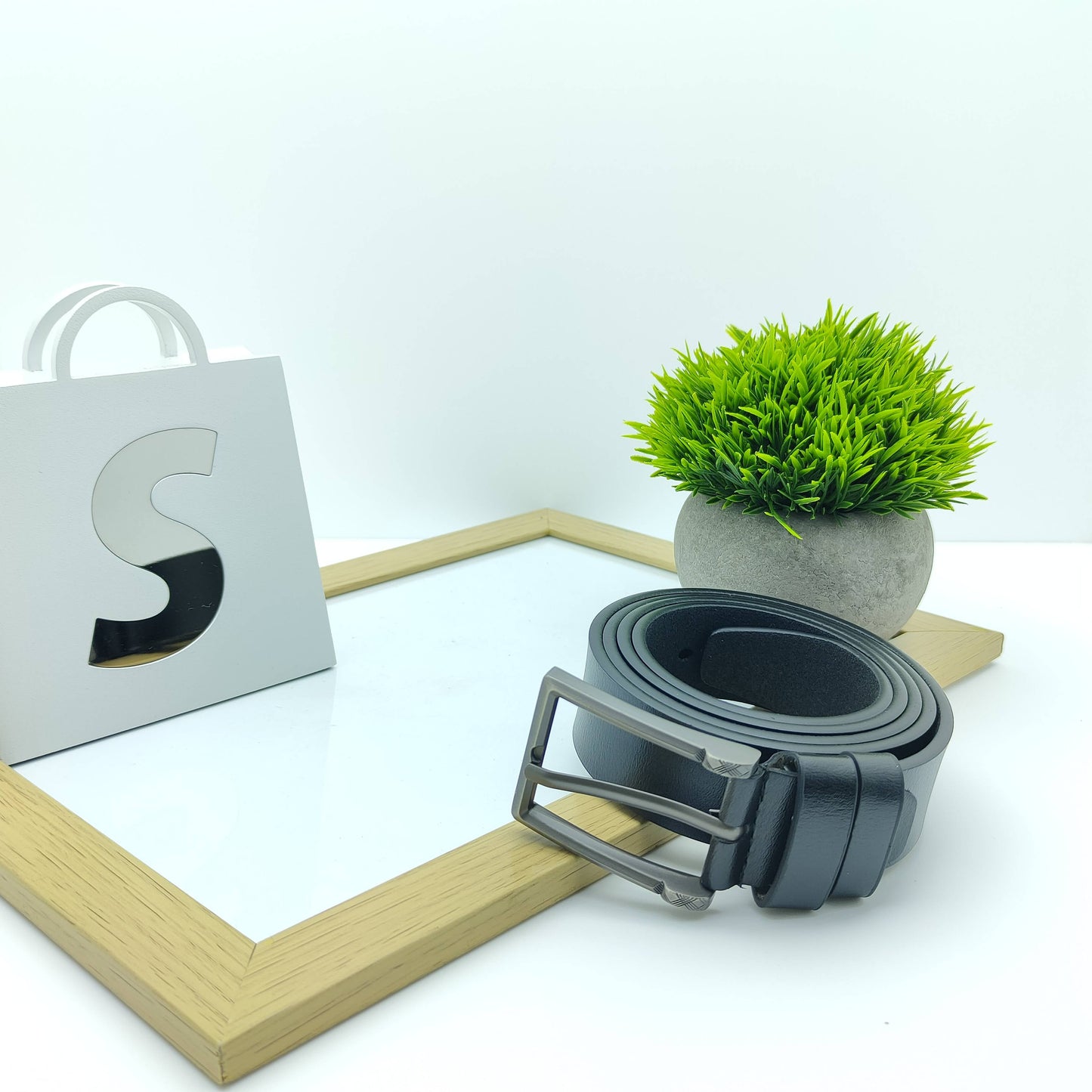 Alloy Pin Buckle Genuine Leather Belt For Men-JonasParamount