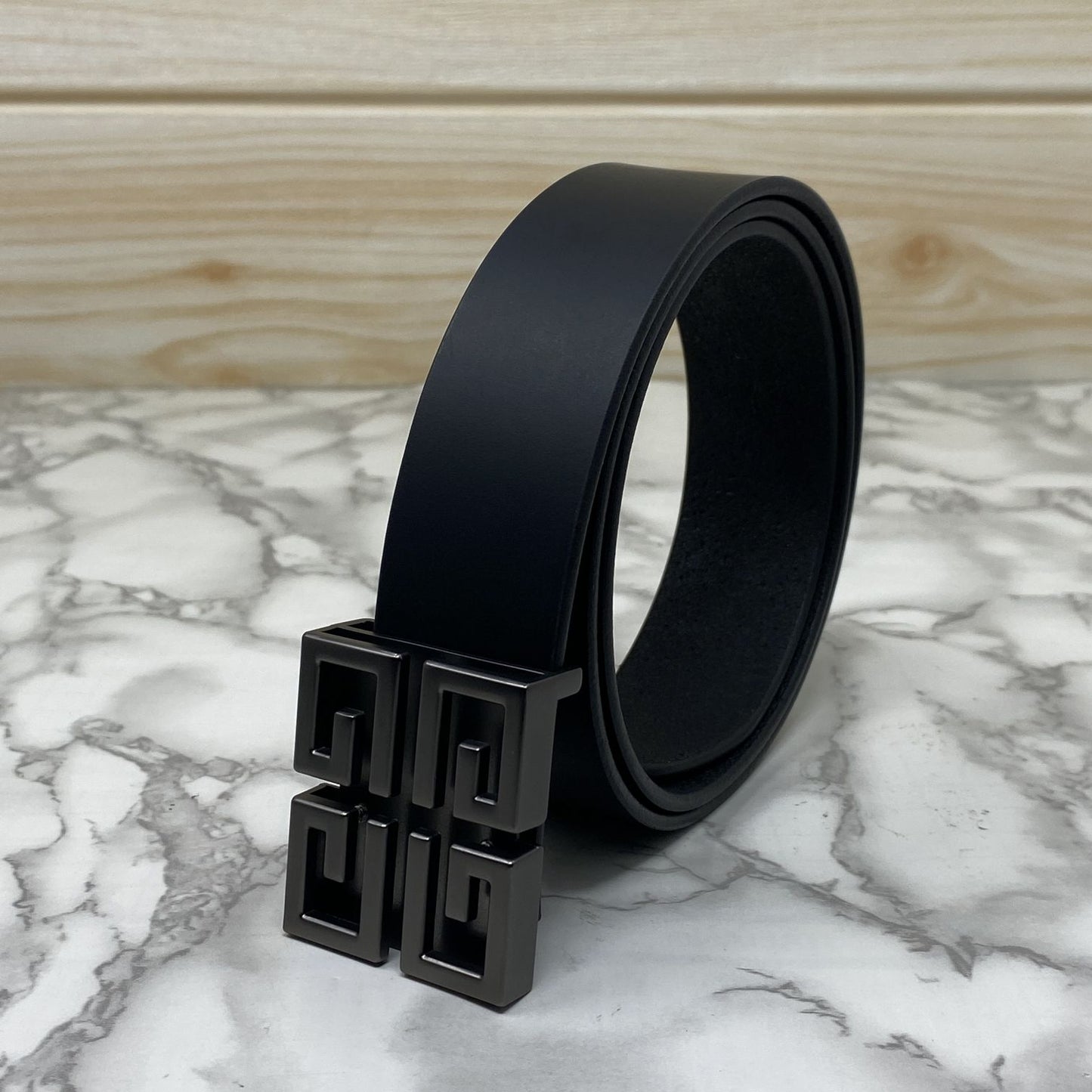 Square Section Leather Strap Belt-JonasParamount