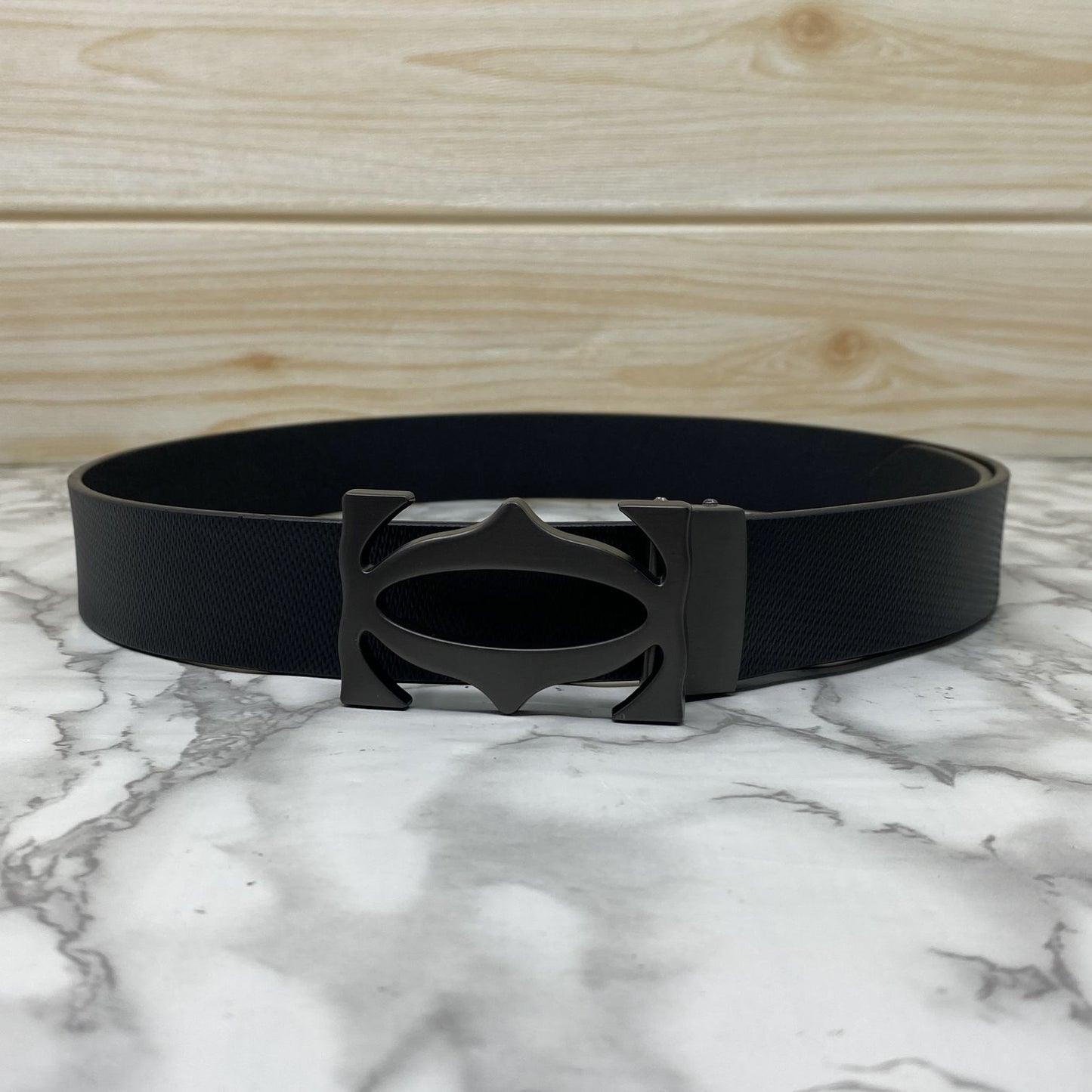 Cross Pattern Casual and Formal Leather Strap Belt -JonasParamount