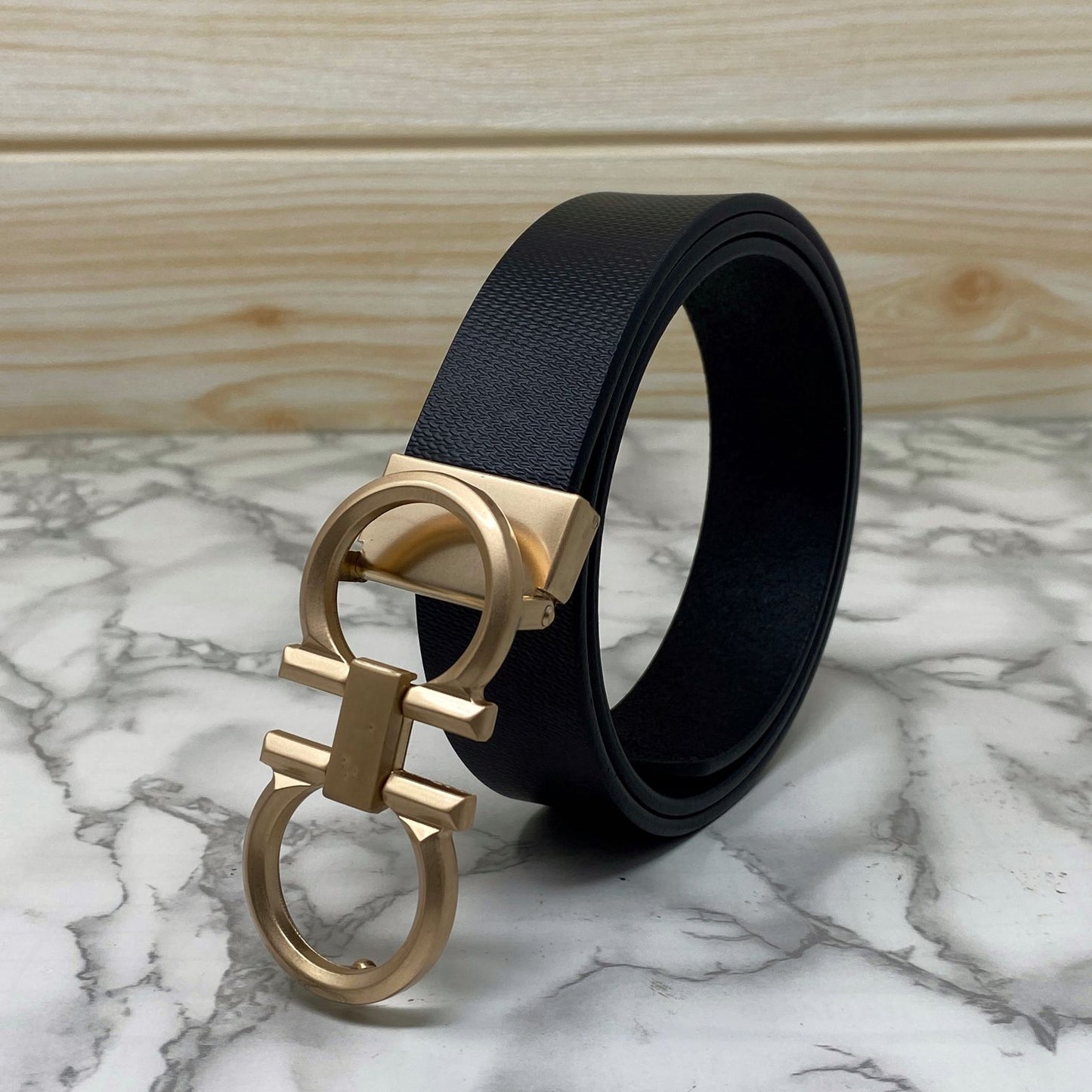 Classic 8 Pattern Formal Design Leather Strap Belt -JonasParamount