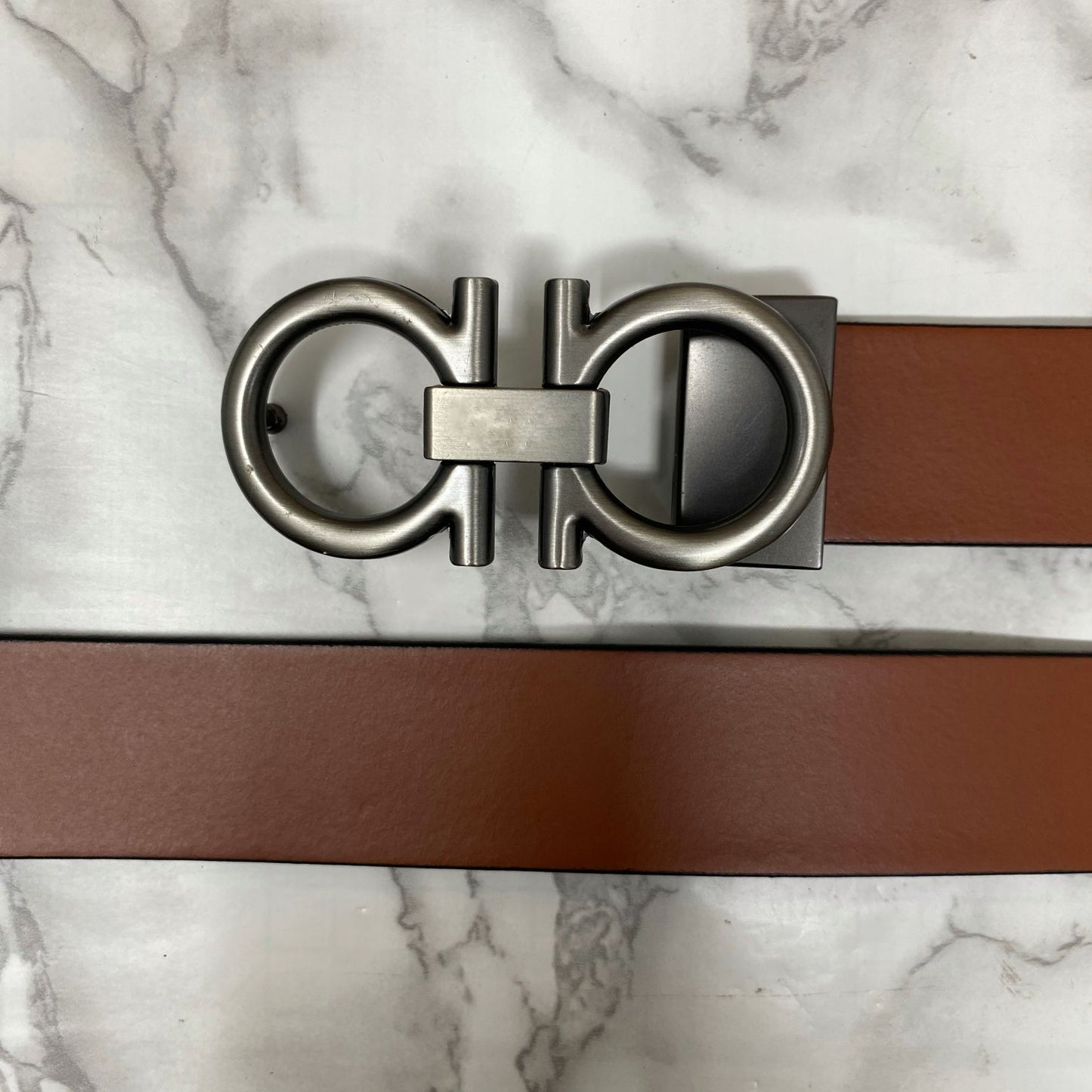 Classic 8 Pattern Formal Design Leather Strap Belt -JonasParamount