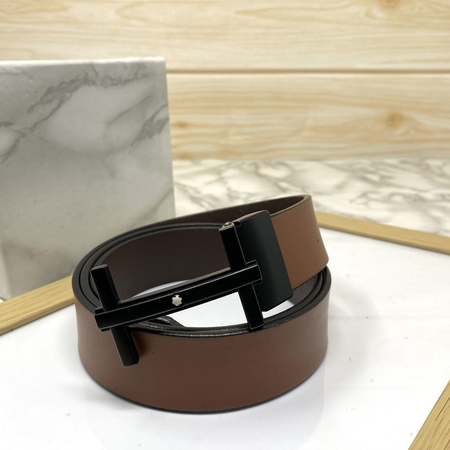 H-Point Premium Quality Leather Strap Belt-JonasParamount
