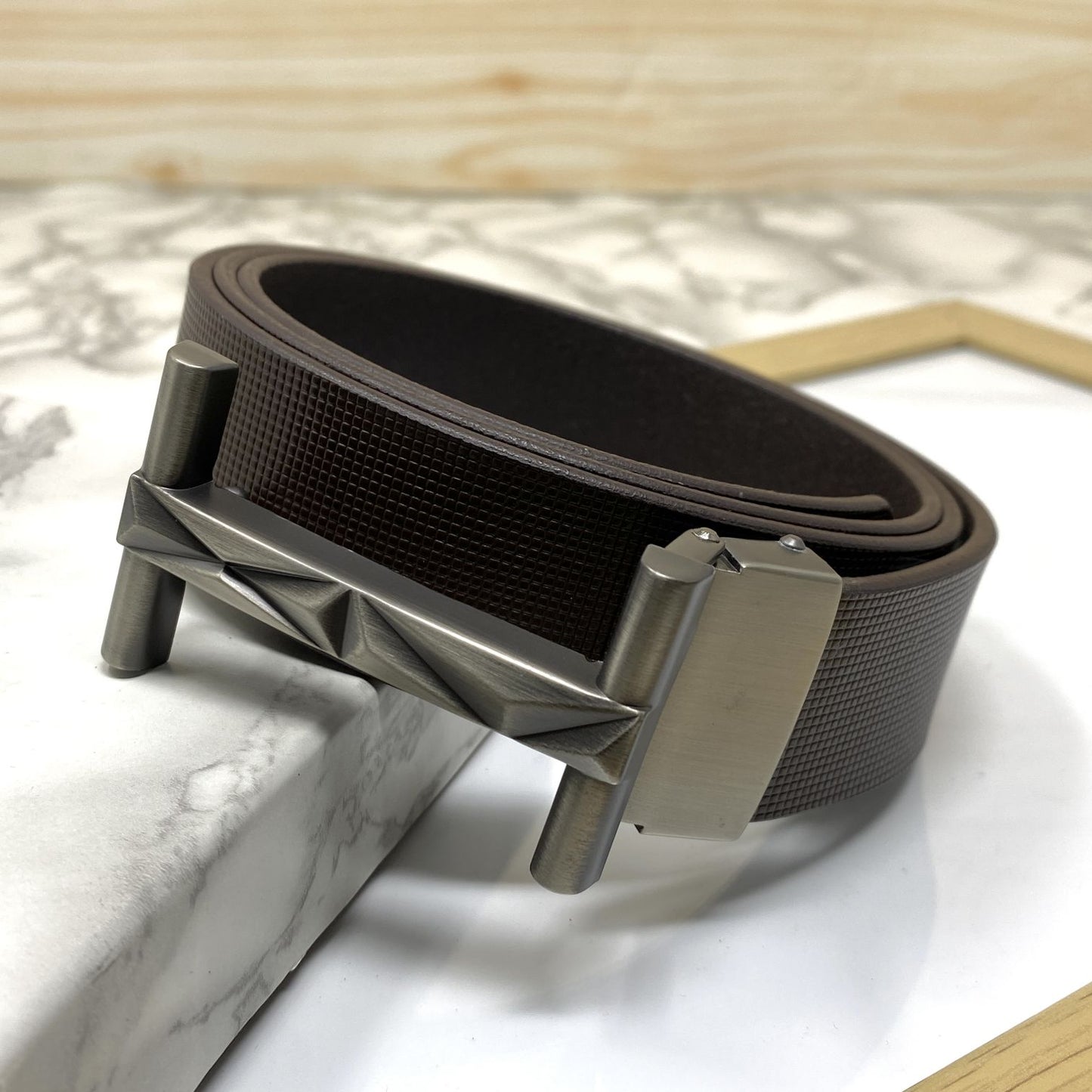 New Arrival H- Pattern Formal and Casual Leather Strap Belt-JonasParamount