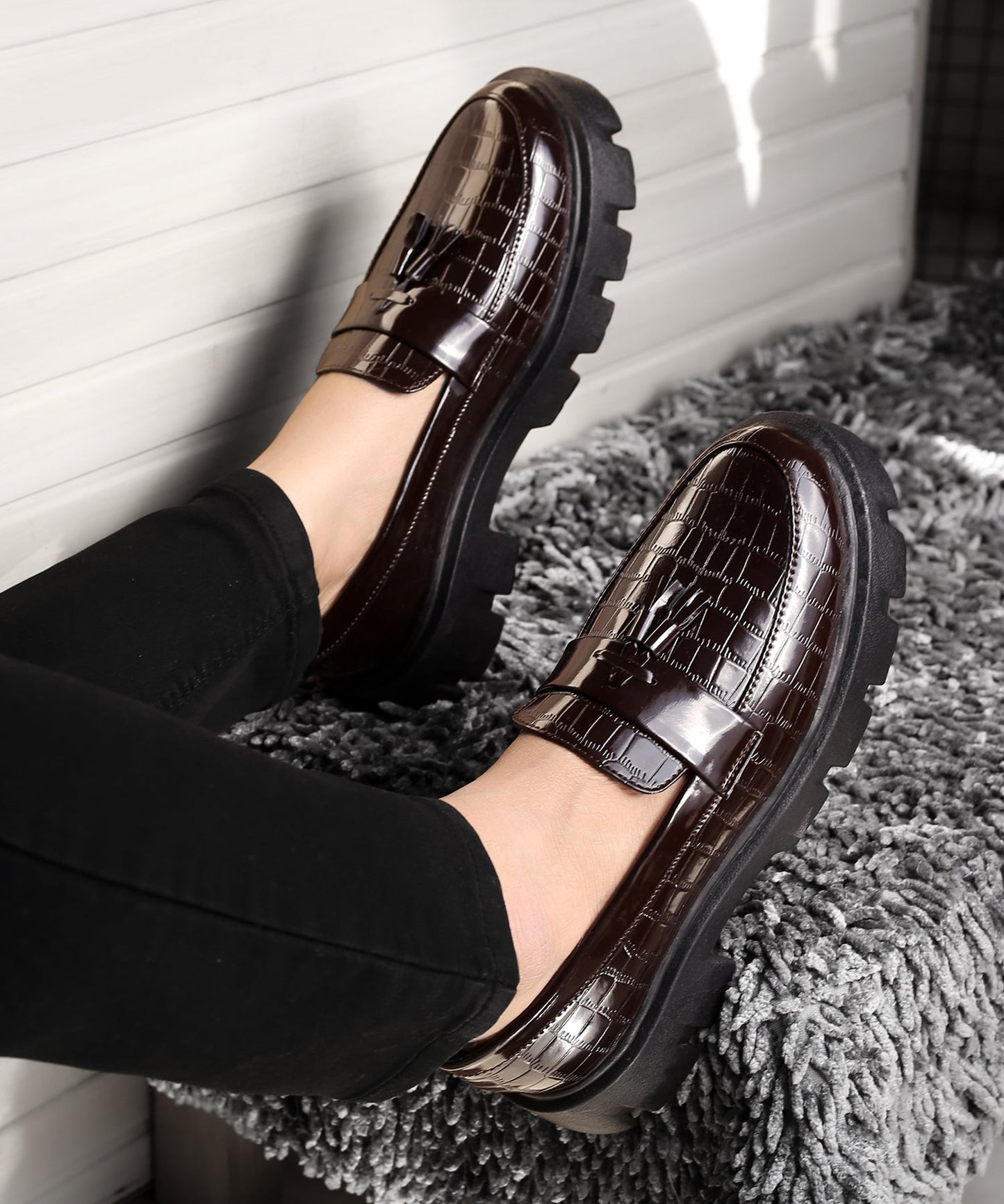 Premium Patent Slip-ons Shoes for Men -JonasParamount
