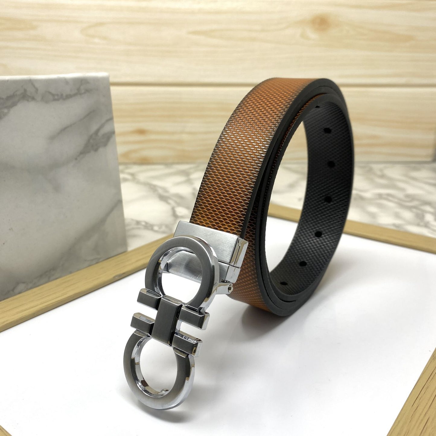 Small Design Formal and Casual Reversible Belt -JonasParamount