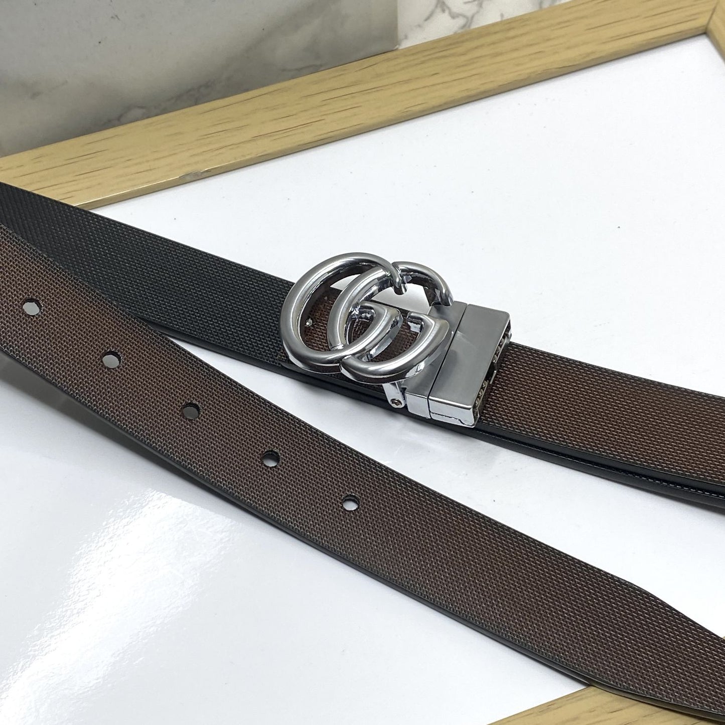 Classic Small GG Reversible Strap Belt -JonasParamount