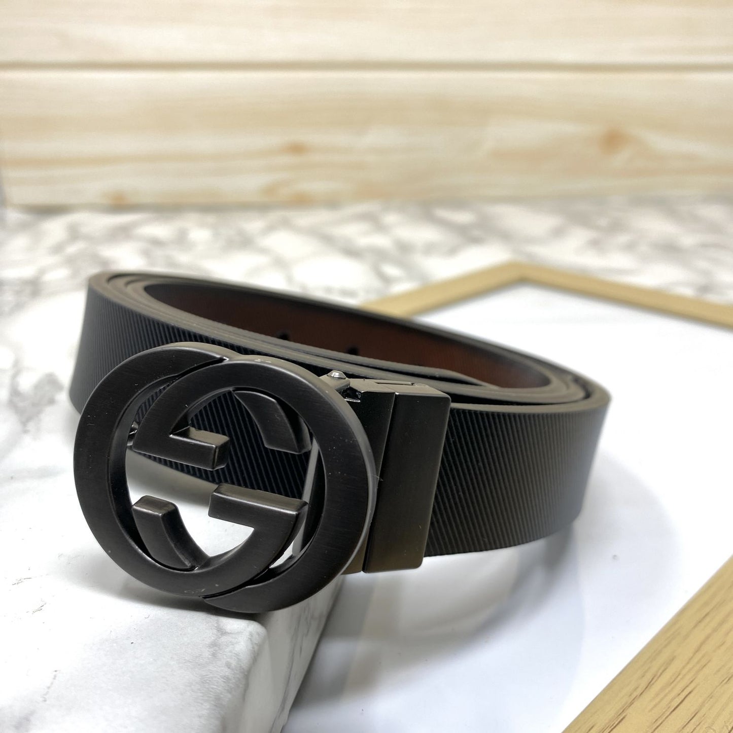 Classic Design Reversible Strap Belt For Men-JonasParamount