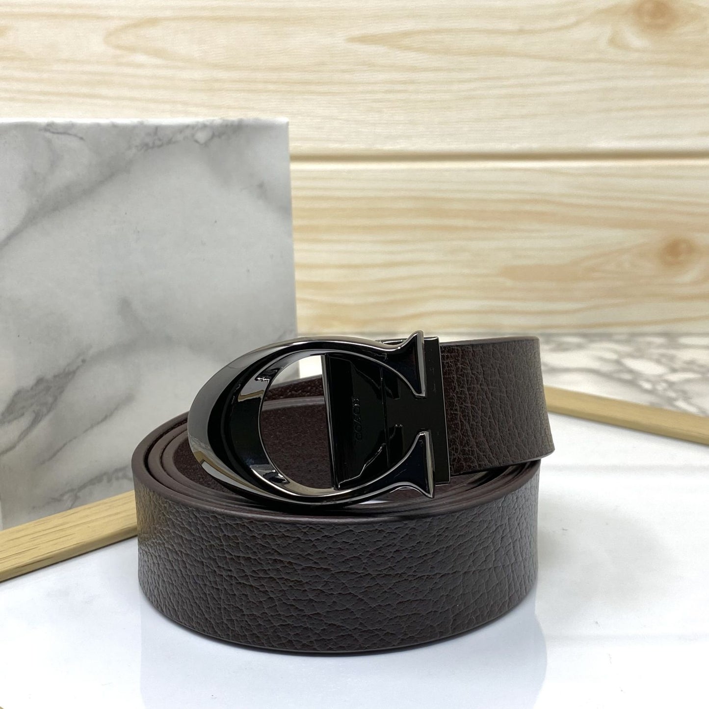 Classy Curve C Design Casual  Genuine Leather Belt-Jonasparamount