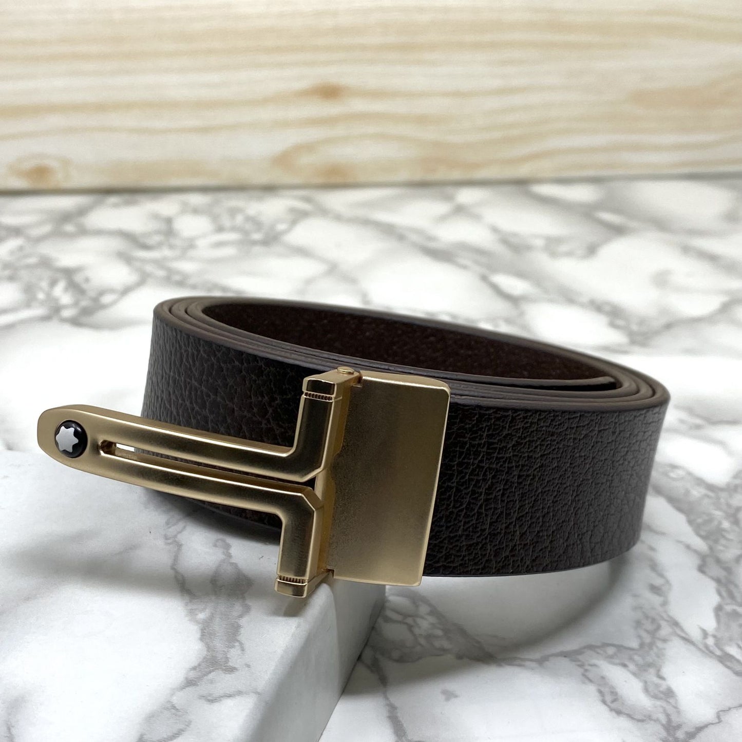 T-Shape Formal and Casual Leather Strap Belt-JonasParamount