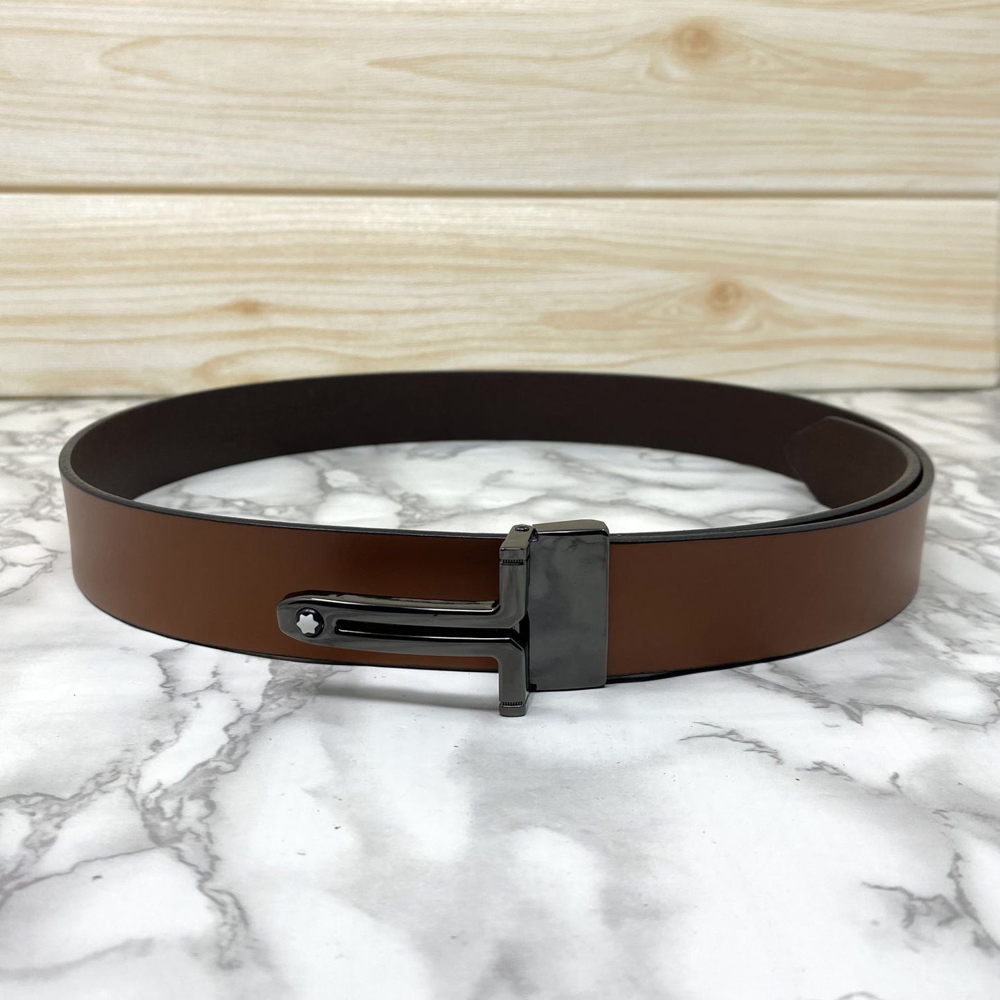 T-Shape Formal and Casual Leather Strap Belt-JonasParamount