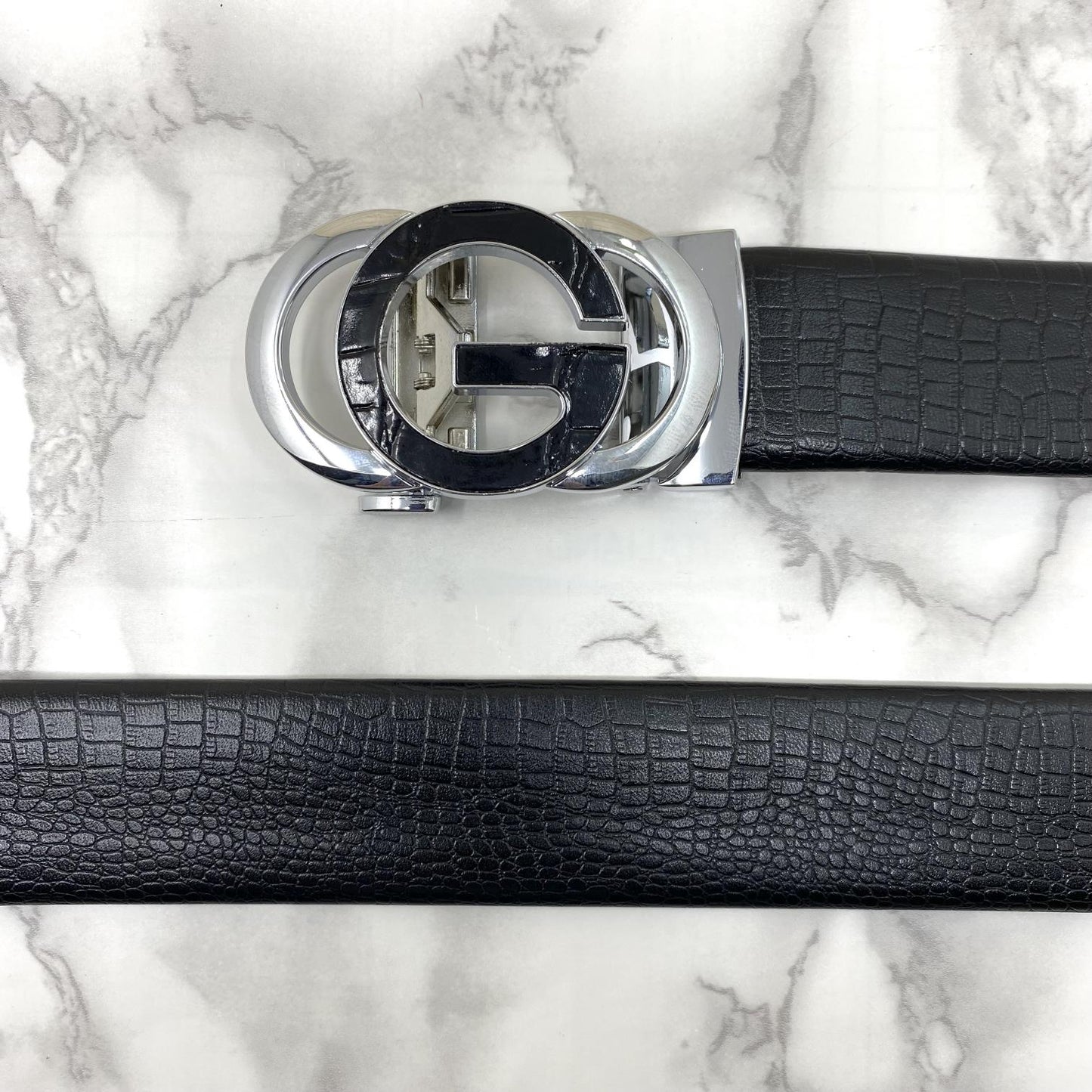 Tri G-Shape Casual Two Tone Adjustable Auto Belt For Men-JonasParamount