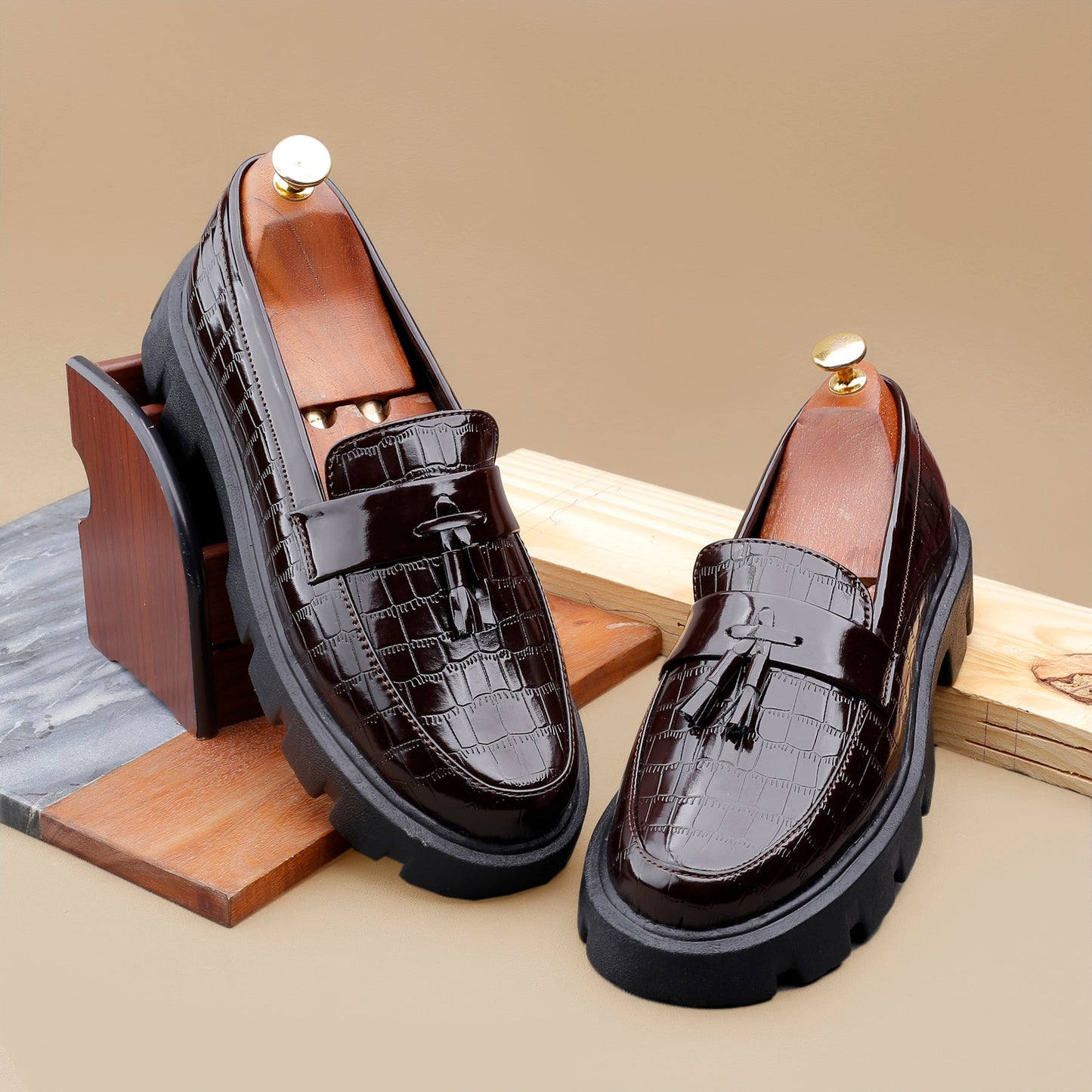 Premium Patent Slip-ons Shoes for Men -JonasParamount