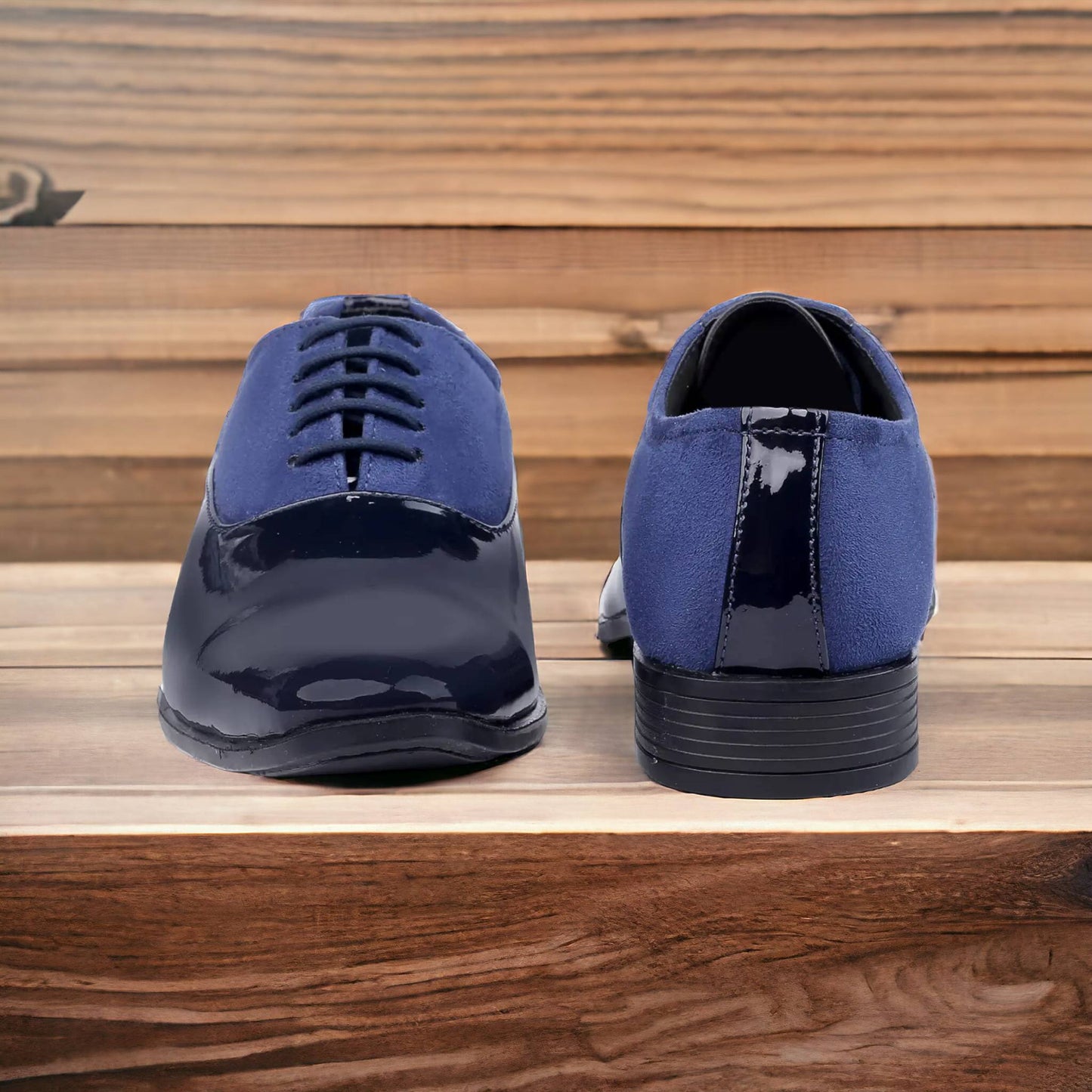 Formal Lace Up Suede Shoes With TPR Sole - JonasParamount