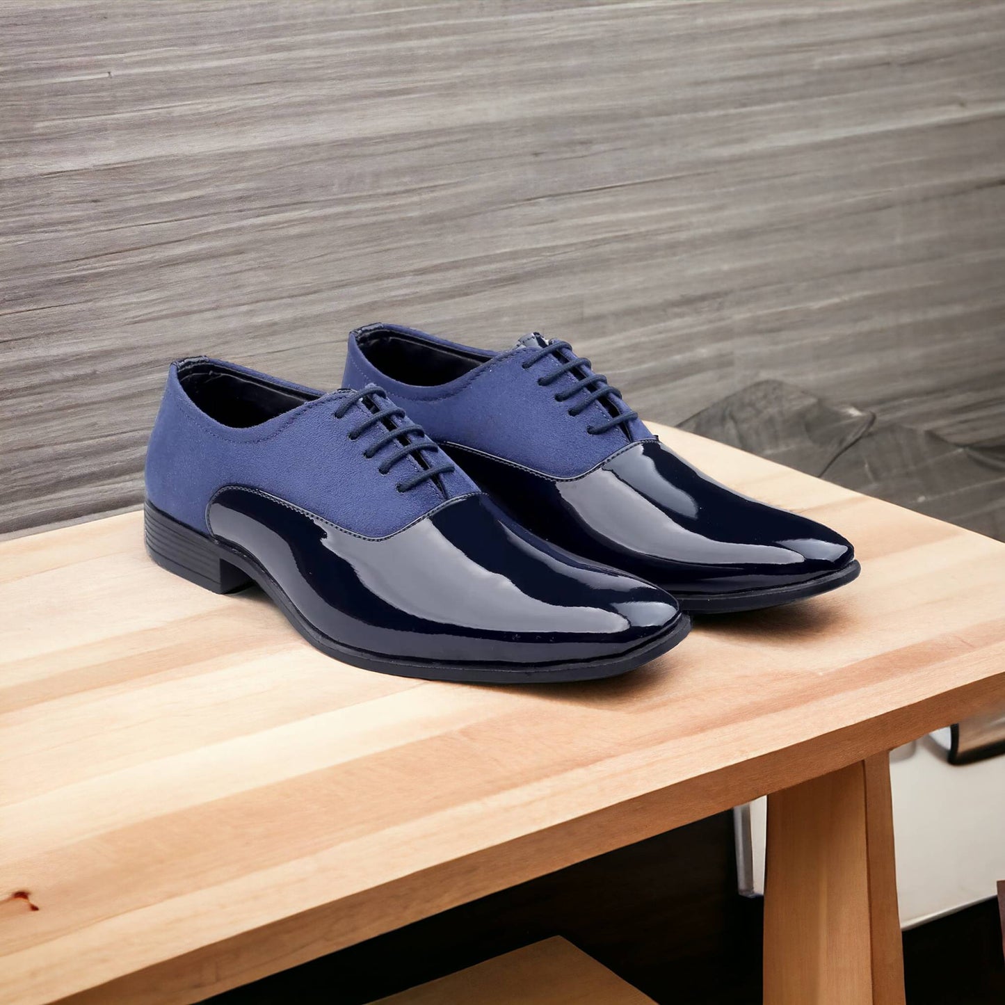 Formal Lace Up Suede Shoes With TPR Sole - JonasParamount