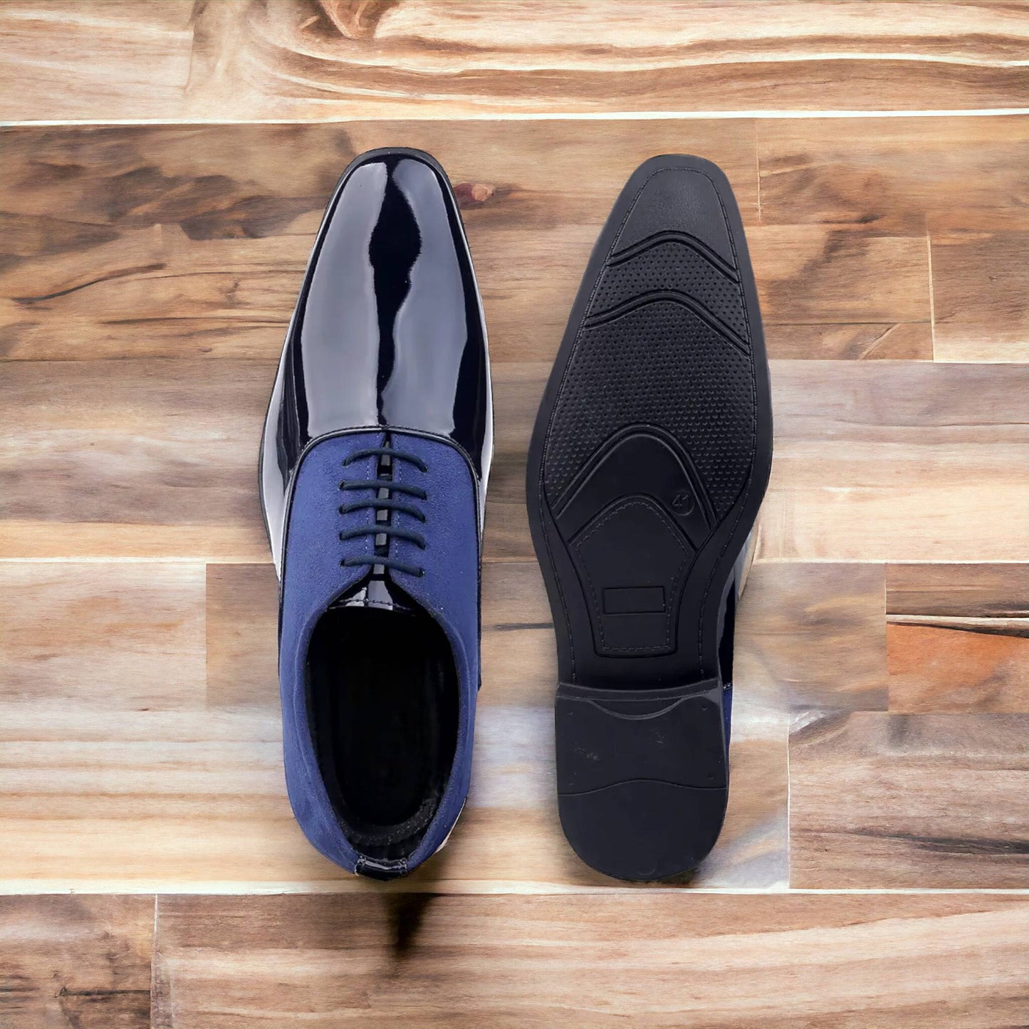 Formal Lace Up Suede Shoes With TPR Sole - JonasParamount