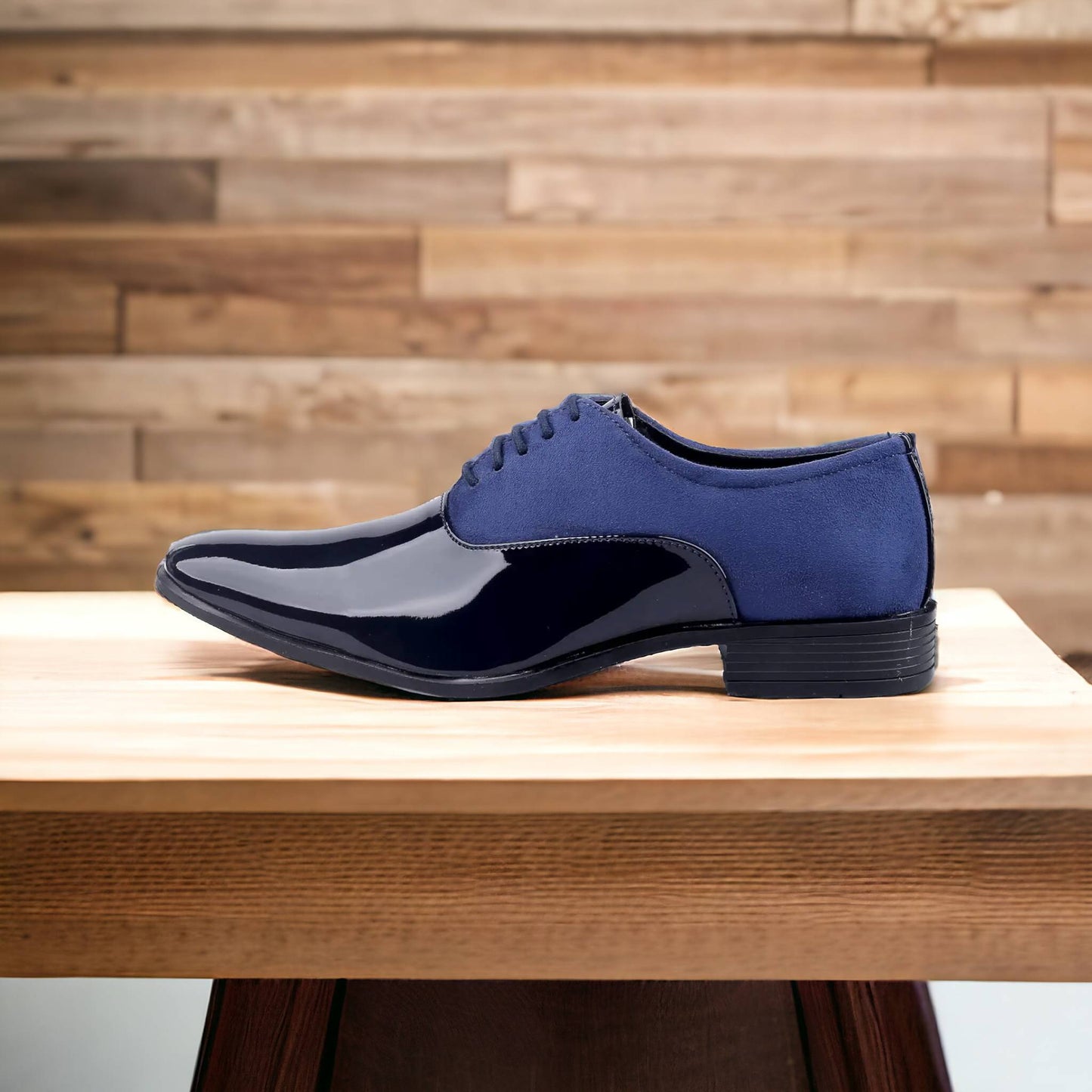 Formal Lace Up Suede Shoes With TPR Sole - JonasParamount