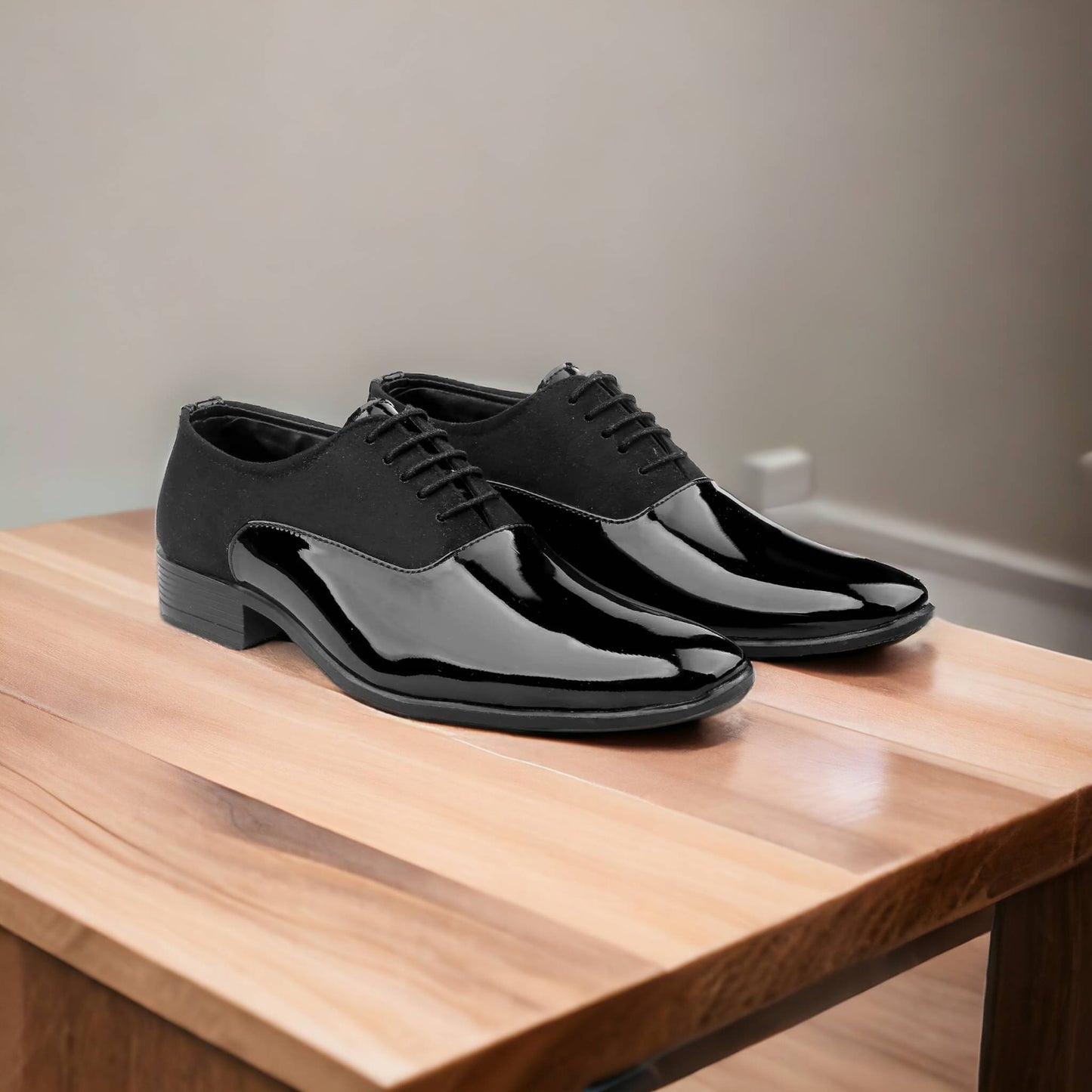 Formal Lace Up Suede Shoes With TPR Sole - JonasParamount